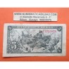 ESPAÑA 5 PESETAS 1945 CRISTOBAL COLON Serie F 3725020 Pick 129 BILLETE MBC- Spain banknote