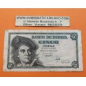 ESPAÑA 5 PESETAS 1948 JUAN SEBASTIAN ELCANO Serie K 06364984 Pick 136A BILLETE MUY CIRCULADO Spain banknote