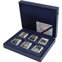 . 6 Monedas PABLO PICASSO x ESPAÑA 10 EUROS 2023 PINTOR 50 Aniversario PLATA PROOF 1 SOLO ESTUCHE COMPACTO FNMT LINGOTES Onza
