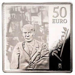 . 1 Moneda PABLO PICASSO x ESPAÑA 50 EUROS 2023 ARLEQUIN CON ESPEJO PLATA PROOF ESTUCHE FNMT @LINGOTE@