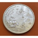 PORTUGAL 200 ESCUDOS 1995 BARCOS e ISLOTES ILHAS DAS ESPECIARIAS MOLUCAS KM.682.A MONEDA DE PLATA PROOFLIKE