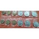 . 6 monedas x ANDORRA 1 CENTIM + 2 CENTIMS + 5 CENTIMS 2002 ANIMALES - FLORES - REYES ALUMINIO y LATÓN SC Pátina