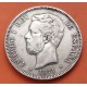 . @MUY RARA@ ESPAÑA Rey AMADEO I DE SABOYA 5 PESETAS 1871 * 18 73 DEM REY y ESCUDO KM.666 MONEDA DE PLATA (DURO) Spain silver