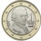 AUSTRIA 1 EURO 2021 WOLFGANG AMADEUS MOZART SC MONEDA BIMETALICA Österreich coin