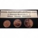 CHIPRE 1+2+5 CENTIMOS 2008 CABRA MONTESA 3 MONEDAS DE COBRE SC Cyprus Zypern Euros Euro Cents