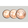 CHIPRE 1+2+5 CENTIMOS 2008 CABRA MONTESA 3 MONEDAS DE COBRE SC Cyprus Zypern Euros Euro Cents