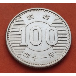 JAPON 100 YEN 1966 AÑO 41 EMPERADOR HIROHITO SHOWA KM.Y.78 MONEDA DE PLATA EBC+ JAPAN SILVER COIN
