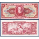 BRASIL 10 CENTAVOS 1966 sobre 100 CRUZEIROS DON PEDRO II Color Rojo Pick 185B BILLETE SC Brazil UNC BANKNOTE