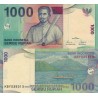 INDONESIA 1000 RUPIAS 2000 NATIVO CON MACHETE y JUNCO DE PESCA Pick 141 BILLETE SC 1000 Rupees UNC BANKNOTE