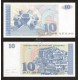 MACEDONIA 10 DENARI 1993 PUEBLO MONTAÑOSO y MONUMENTO ILINDEN Pick 9 BILLETE SC 10 Dinara Dinari UNC BANKNOTE