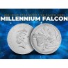 . 1 coin NIUE 2 DOLARES 2021 STAR WARS Nave EL HALCON MILENARIO 6ª MONEDA DE PLATA SC capsula OZ ONZA