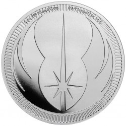 . 1 acoin NIUE 2 DOLARES 2023 Orden JEDI ORDER CREST Serie STAR WARS MONEDA DE PLATA cápsula ONZA OZ