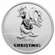 . 1 coin NIUE 2 DOLARES 2022 EL PATO DONALD MERRY CHRISTMAS Serie DISNEY MONEDA DE PLATA capsula ONZA OZ 15.000 uds