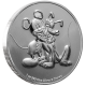 . 1 coin NIUE 2 DOLARES 2020 MICKEY MOUSE y PLUTO Serie DISNEY MONEDA DE PLATA capsula SC OZ OUNCE ONZA