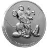 . 1 coin NIUE 2 DOLARES 2020 MICKEY MOUSE y PLUTO Serie DISNEY MONEDA DE PLATA capsula SC OZ OUNCE ONZA