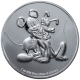 . 1 coin NIUE 2 DOLARES 2020 MICKEY MOUSE y PLUTO Serie DISNEY MONEDA DE PLATA capsula SC OZ OUNCE ONZA