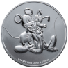 . 1 coin NIUE 2 DOLARES 2020 MICKEY MOUSE y PLUTO Serie DISNEY MONEDA DE PLATA capsula SC OZ OUNCE ONZA