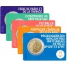 . 1 coin 5 COINCARDS x FRANCIA 2 EUROS 2022 OLIMPIADA DE PARIS 2024 DISCOBOLO 2ª MONEDA CONMEMORATIVA SC