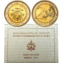 VATICANO 2 EUROS 2013 SEDE VACANTE SC MONEDA CONMEMORATIVA EN CARTERA ESTUCHE OFICIAL