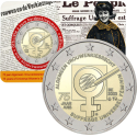 . 1ª moneda @16/JUNIO ENVIO@ BELGICA 2 EUROS 2022 LUCHA MEDICA CONTRA EL COVID-19 SC CONMEMORATIVA Coincard HOLANDES