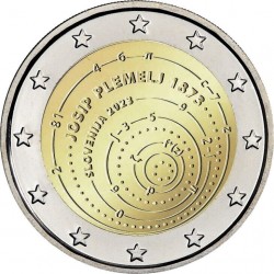 . 1 acoin ESLOVENIA 2 EUROS 2023 JOSIP PLEMELJ MATEMATICO MONEDA CONMEMORATIVA SC Slovenia euro coin