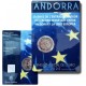 . 2 monedas @ENVIO INMEDIATO@ ANDORRA 2 EUROS 2022 CARLOMAGNO y ACUERDO MONETARIO SC COINCARD @RARAS@