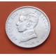 @RARA@ ESPAÑA Rey ALFONSO XIII 1 PESETA 1905 * 19 05 SMV MONEDA DE PLATA KM.721 Spain silver coin