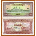 CAMBOYA 2000 RIELS 1995 TEMPLO DE ANGKOR WAT Pick 45 BILLETE SC Cambodia UNC BANKNOTE