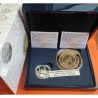 . 2 monedas @ ESPAÑA 10 EUROS + 100 EUROS 2023 CENTEN de FELIPE V PLATA y BAÑO DE ORO ESTUCHE FNMT