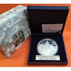 ESPAÑA 50 EUROS 2011 EL GRECO IV Serie PINTORES ESPAÑOLES MONEDA DE PLATA PROOF Cincuentín ESTUCHE y CERTIFICADO FNMT 5 Onzas OZ