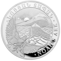 . 1 aacoin @11/ENERO Envío@ x ARMENIA 500 DRAMS 2024 ARCA DE NOE MONEDA DE PLATA Cápsula Noah's Ark ONZA Oz