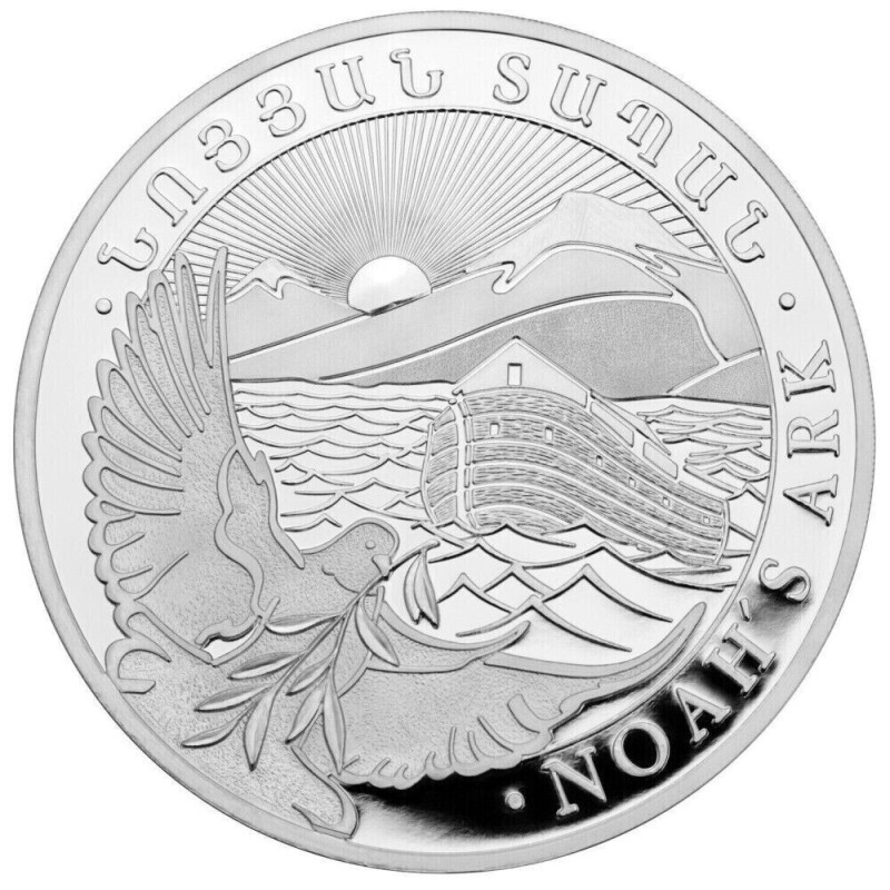 . 1 aacoin @11/ENERO Envío@ x ARMENIA 500 DRAMS 2024 ARCA DE NOE MONEDA DE PLATA Cápsula Noah's Ark ONZA Oz