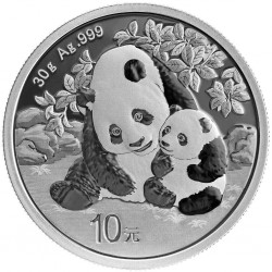 . 1 aacoin @ENVIO HOY@ CHINA 10 YUAN 2024 OSO PANDA y SU CRÍA MONEDA DE PLATA cápsula ONZA Oz Ounce silver