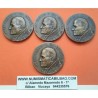 . 4 Medallas AÑO 1982 @TIRADA 500 uds@ VISITA DEL PAPA JUAN PABLO II a ESPAÑA BRONCE SC