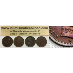 . ALFONSO XIII 2 CENTIMOS 1904 * 04 SMV ERROR CERO PARTIDO ESPAÑ