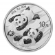 CHINA 10 YUAN 2022 OSO PANDA EN LA NIEVE y PAGODA MONEDA DE PLATA Cápsula SILVER 30 Grs. 1 ONZA Oz Ounce