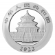 CHINA 10 YUAN 2022 OSO PANDA EN LA NIEVE y PAGODA MONEDA DE PLATA Cápsula SILVER 30 Grs. 1 ONZA Oz Ounce