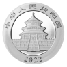 CHINA 10 YUAN 2022 OSO PANDA EN LA NIEVE y PAGODA MONEDA DE PLATA Cápsula SILVER 30 Grs. 1 ONZA Oz Ounce