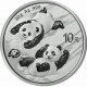 CHINA 10 YUAN 2022 OSO PANDA EN LA NIEVE y PAGODA MONEDA DE PLATA Cápsula SILVER 30 Grs. 1 ONZA Oz Ounce