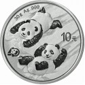 CHINA 10 YUAN 2022 OSO PANDA EN LA NIEVE y PAGODA MONEDA DE PLATA Cápsula SILVER 30 Grs. 1 ONZA Oz Ounce