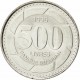 LIBANO 500 LIBRAS 1996 CEDRO SAGRADO la de mayor valor facial KM.39 MONEDA DE ACERO SC- Lebanon