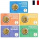 . 1 acoin FRANCIA 2 EUROS 2023 @COINCARDS x 5@ OLIMPIADA DE PARIS 2024 SEMEUSE BOXEO 3ª MONEDA CONMEMORATIVA SC