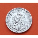 MEXICO 10 CENTAVOS 1927 AGUILA y VALOR KM.431 MONEDA DE PLATA MBC- Mejico Mexiko silver coin