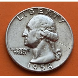 USA 1/4 DOLLAR 1964 P WASHINGTON PROOF SILVER QUARTER