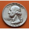 ESTADOS UNIDOS 1/4 DOLAR 1958 D PRESIDENTE GEORGE WASHINGTON KM.164 MONEDA DE PLATA MBC @RAYA@ USA silver Quarter Dollar