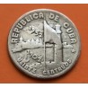 CUBA 20 CENTAVOS 1952 BANDERA 50 AÑOS DE LIBERTAD y PROGRESO KM.25 MONEDA DE PLATA MUY CIRCULADA silver coin R/2