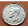 CANADA 25 CENTAVOS 1946 CARIBU y REY JORGE VI KM.35 MONEDA DE PLATA MBC+ silver Quarter coin