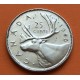 CANADA 25 CENTAVOS 1946 CARIBU y REY JORGE VI KM.35 MONEDA DE PLATA MBC+ silver Quarter coin