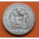 ECUADOR 5 SUCRES 1943 Ceca Mexico JOSE DE SUCRE KM.79 MONEDA DE PLATA MBC silver coin R/2