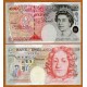 @RARO@ INGLATERRA 50 LIBRAS 1994 ISABEL II y JOHN ROUBLONS Serie R42-178188 Pick 338C BILLETE SC UK 50 Pouns UNC BANKNOTE